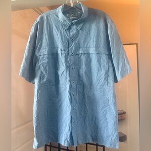 Gameguard Blue “Denim Colored” Button-Up Shirt. Never Worn.